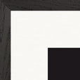 On the Road Framed print 70x70 cm / 28x28″ Black frame corner detail