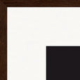 On the Road Framed print 70x70 cm / 28x28″ Dark wood frame corner detail