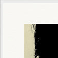 Shadow of Self Framed print 70x70 cm / 28x28″ White frame corner detail
