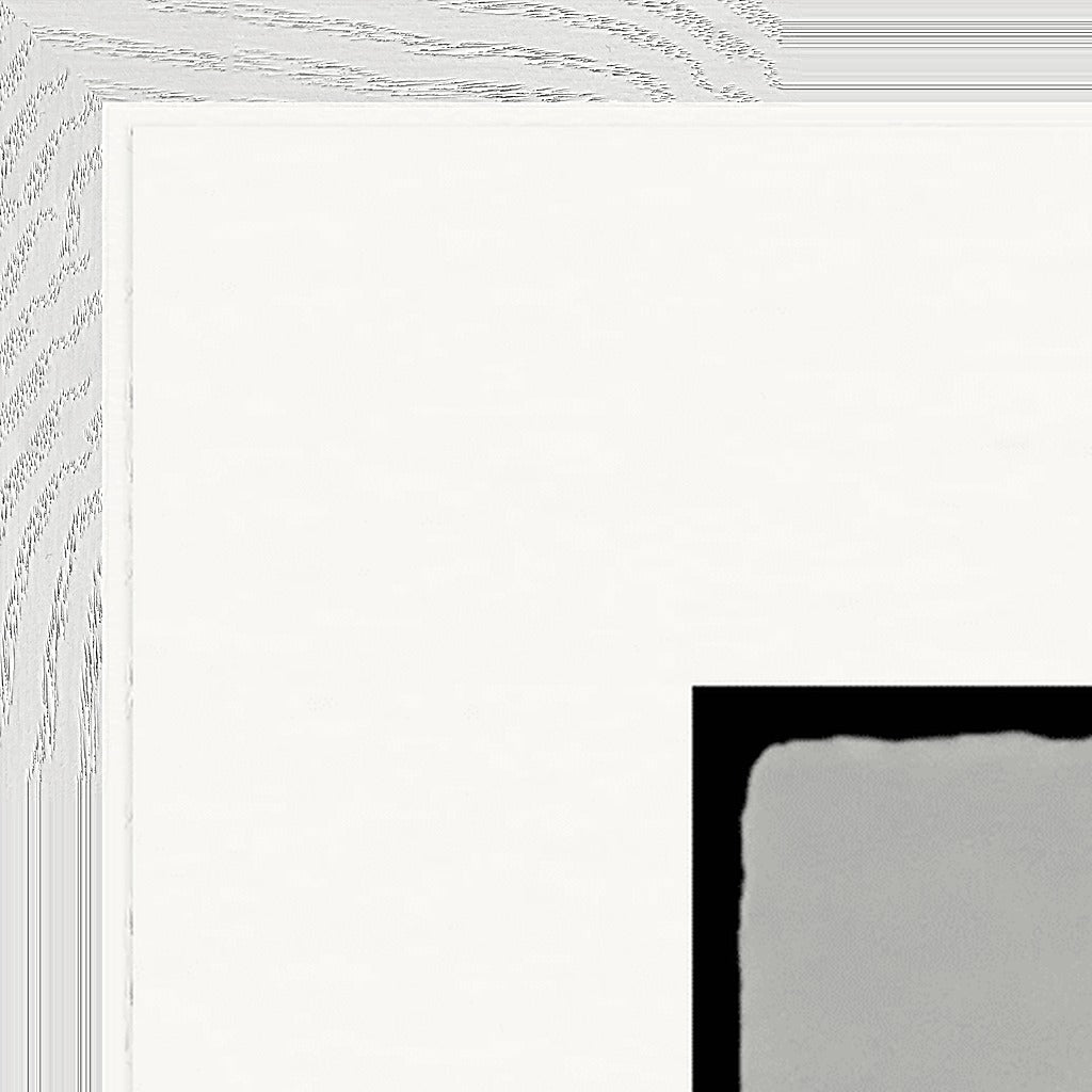 Circle of Life Framed print 70x70 cm / 28x28″ White frame corner detail