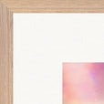 Indigo Sky Framed print 70x70 cm / 28x28″ Wood frame corner detail