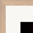 Chromatic Kiss Framed print 70x70 cm / 28x28″ Wood frame corner detail
