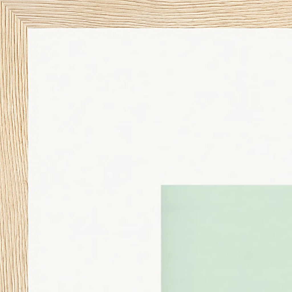 Lacey Leg Framed print 70x70 cm / 28x28″ Wood frame corner detail