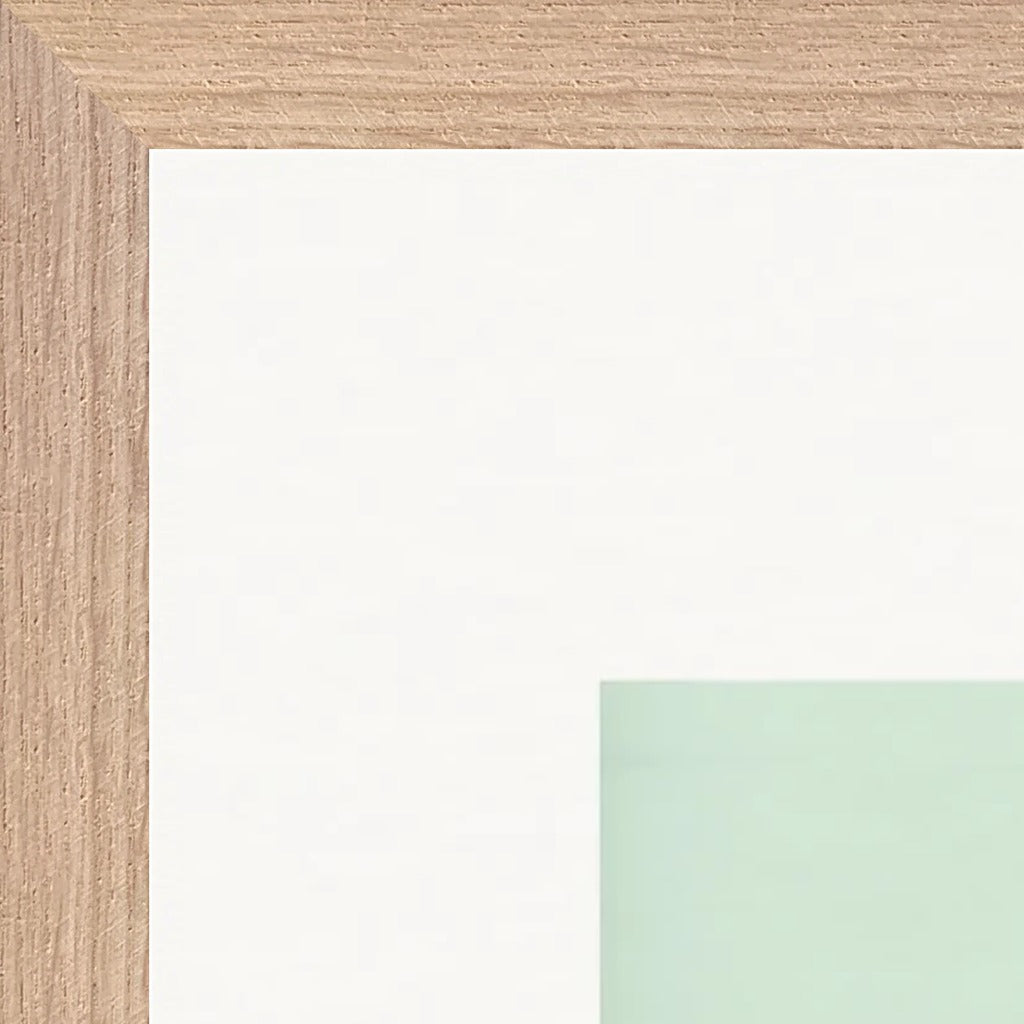Lacey Leg Framed print 70x70 cm / 28x28″ Wood frame corner detail