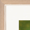 Emerald Storms Framed print 70x70 cm / 28x28″ Wood frame corner detail