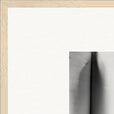 Synch'd Hands Framed print 70x70 cm / 28x28″ Wood frame corner detail