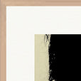 Shadow of Self Framed print 70x70 cm / 28x28″ Wood frame corner detail
