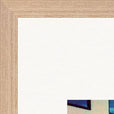 Wash It Framed print 70x70 cm / 28x28″ Wood frame corner detail