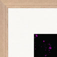 Dancing in Colours Framed print 70x70 cm / 28x28″ Wood frame corner detail