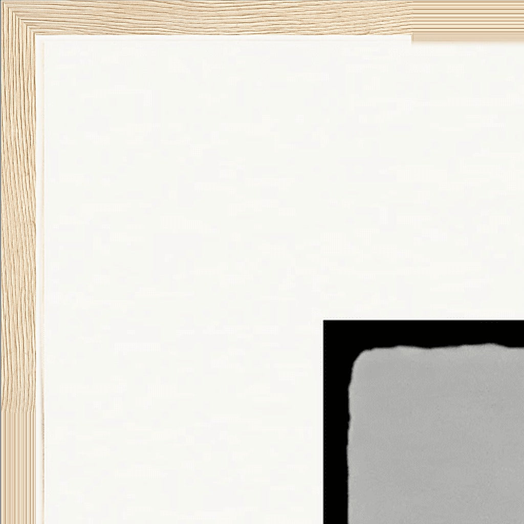 Circle of Life Framed print 70x70 cm / 28x28″ Wood frame corner detail