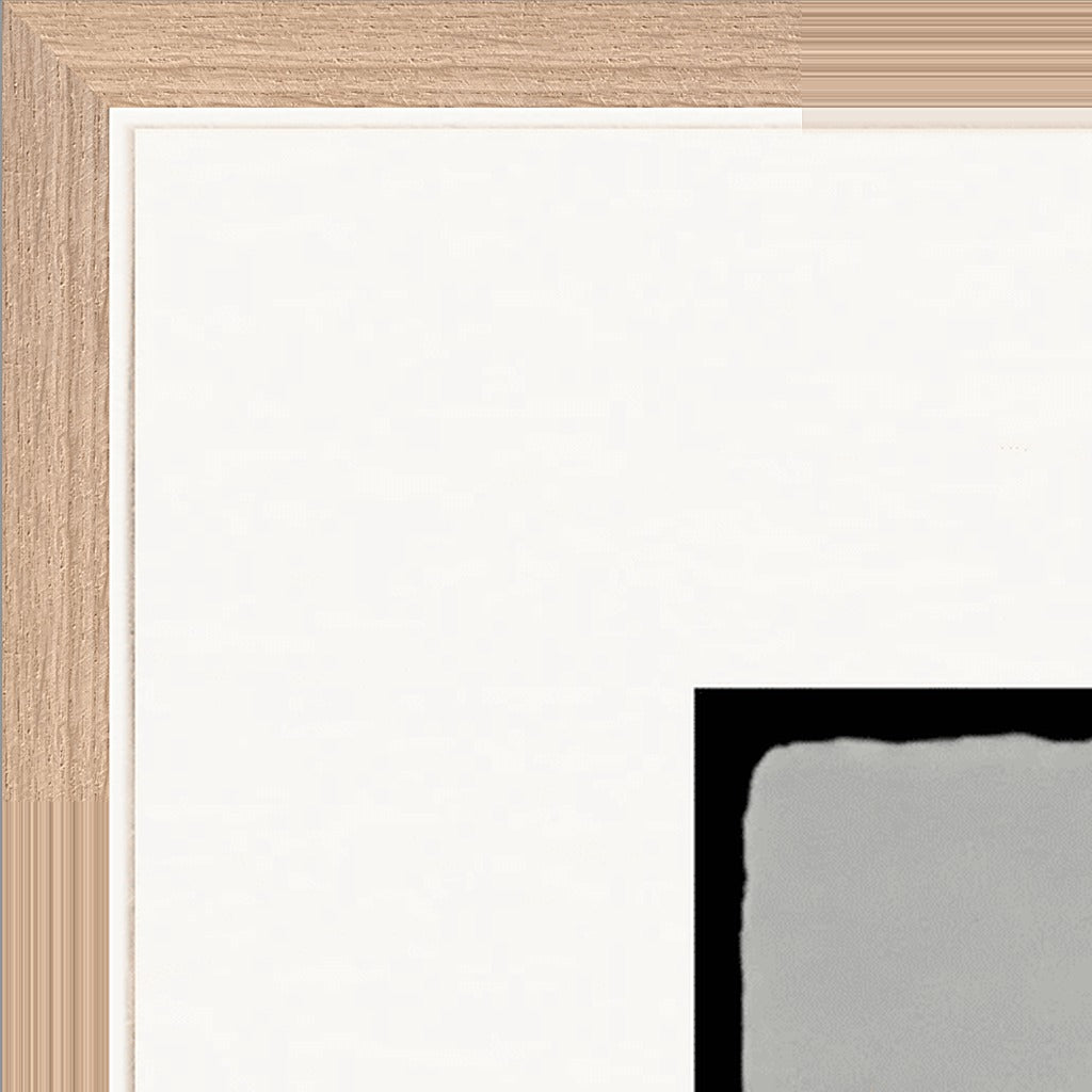 Circle of Life Framed print 70x70 cm / 28x28″ Wood frame corner detail
