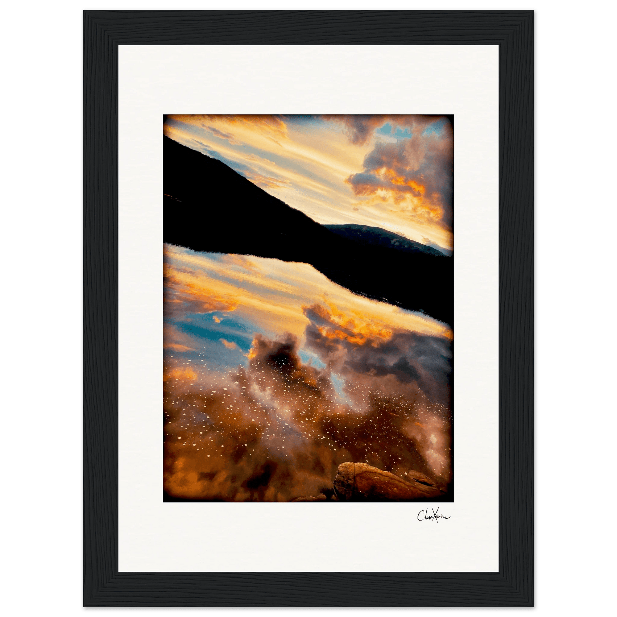 Cosmic Reflections Framed print 13x18 cm / 5x7″ Black frame 59