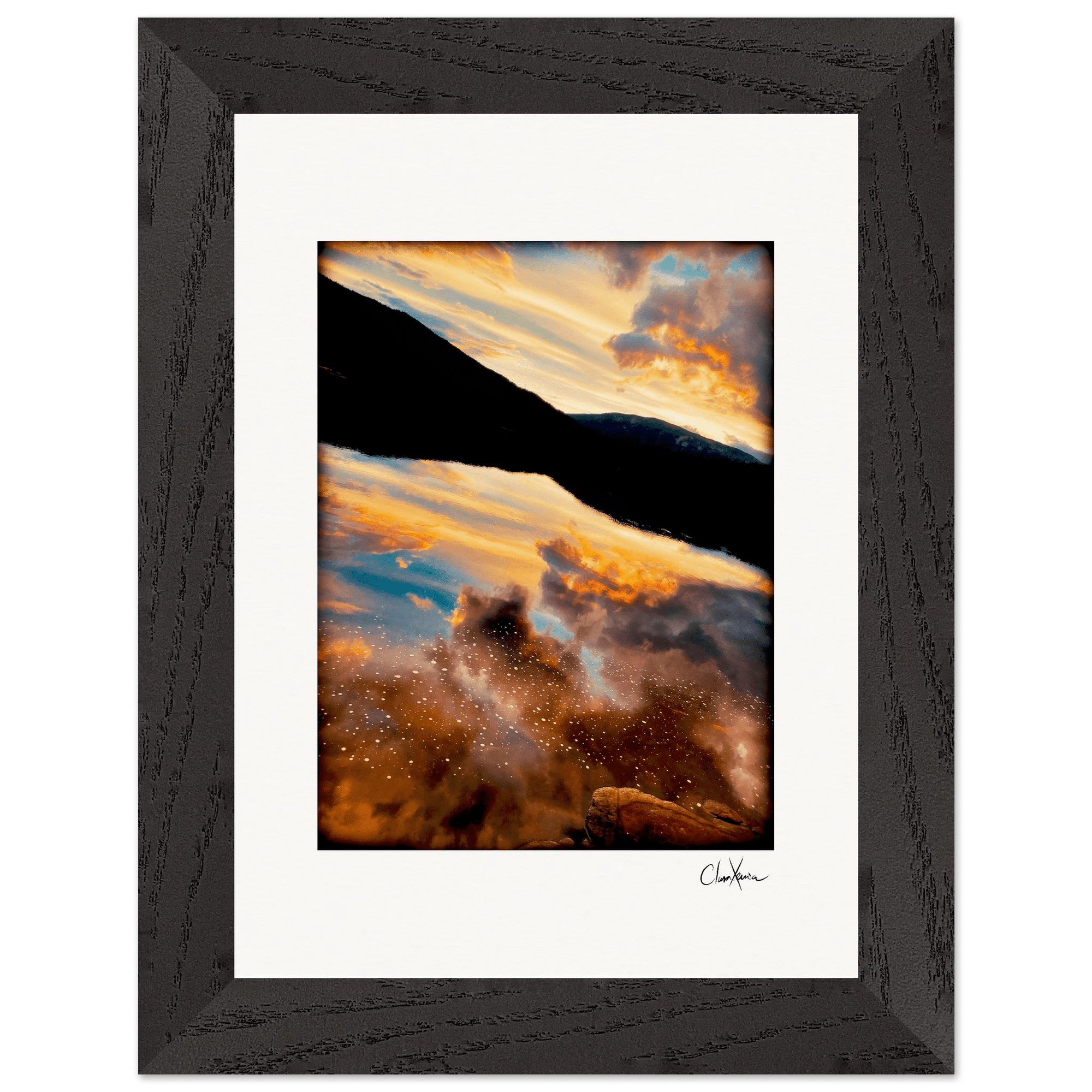 Cosmic Reflections Framed print 13x18 cm / 5x7″ Black frame 46