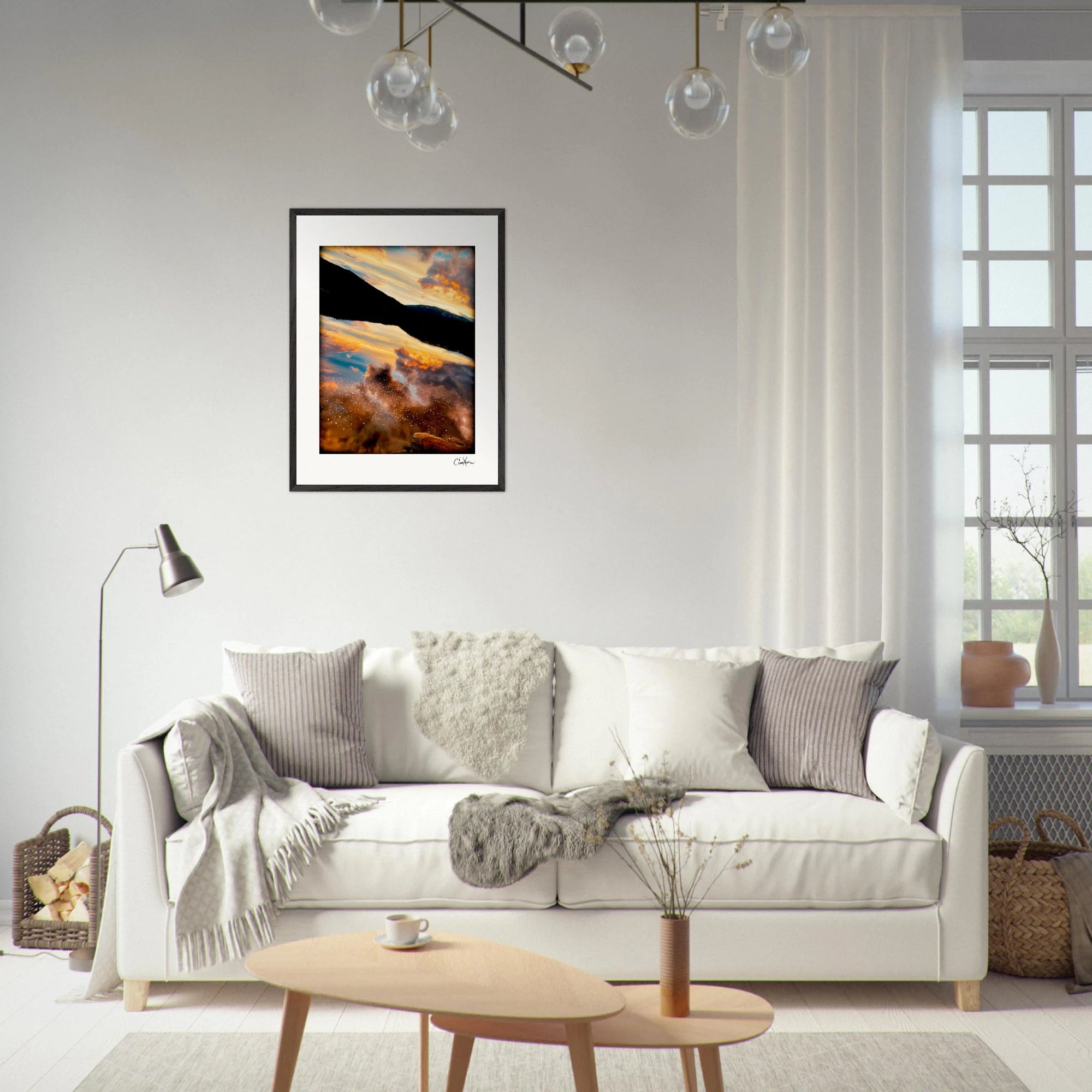 Cosmic Reflections Framed print 13x18 cm / 5x7″ White frame 4