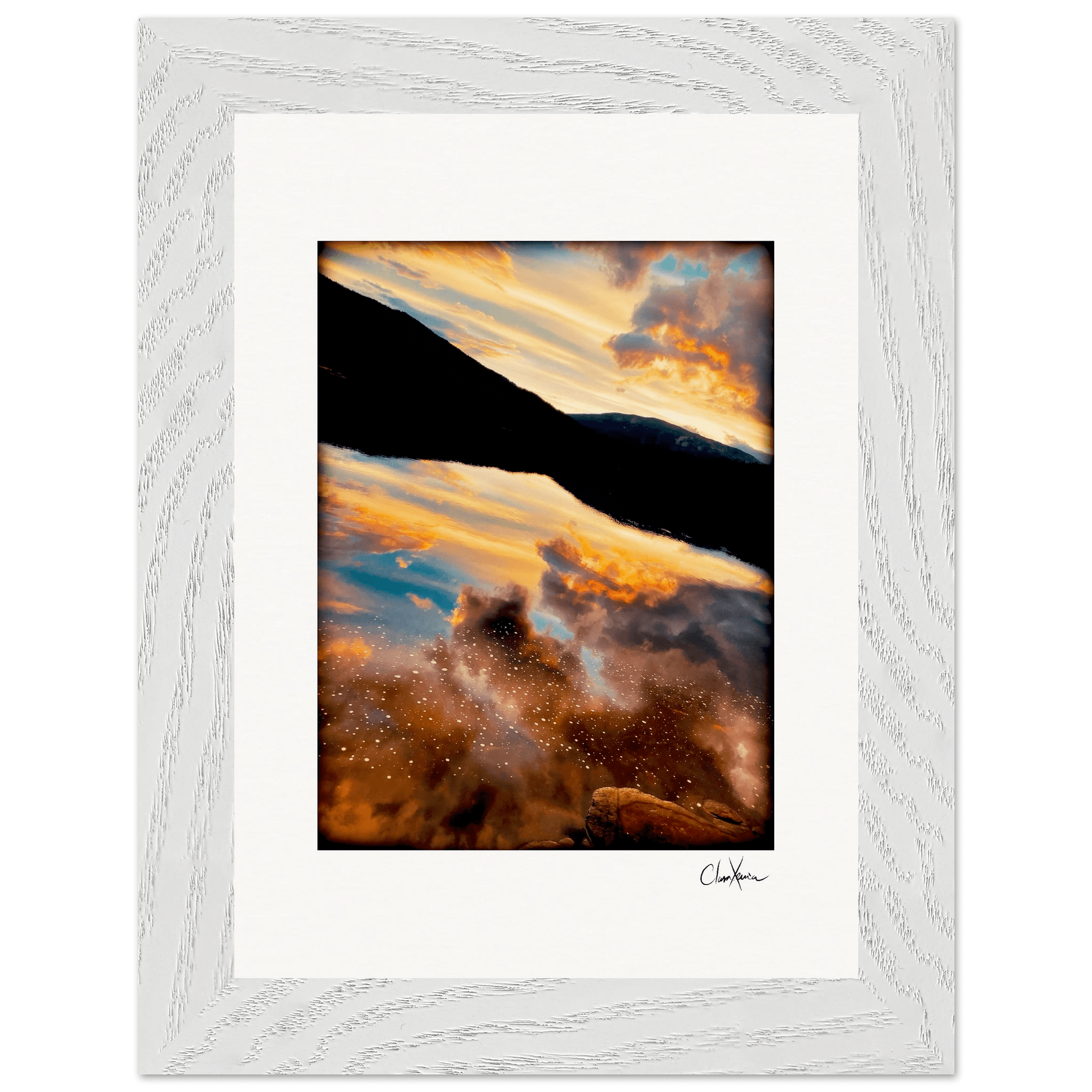 Cosmic Reflections Framed print 13x18 cm / 5x7″ White frame 9