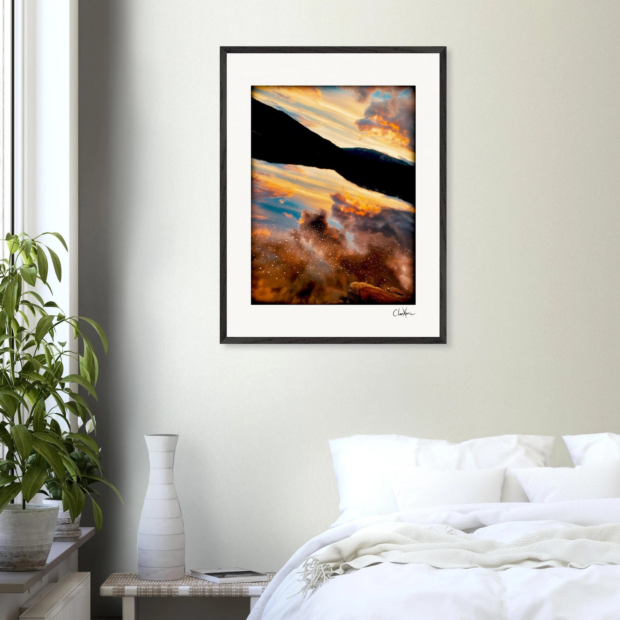 Cosmic Reflections Framed print 13x18 cm / 5x7″ White frame 5