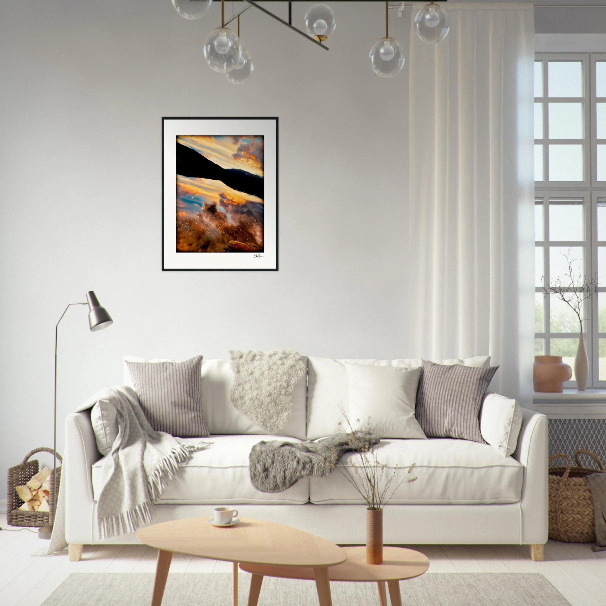 Cosmic Reflections Framed print 13x18 cm / 5x7″ White frame 4