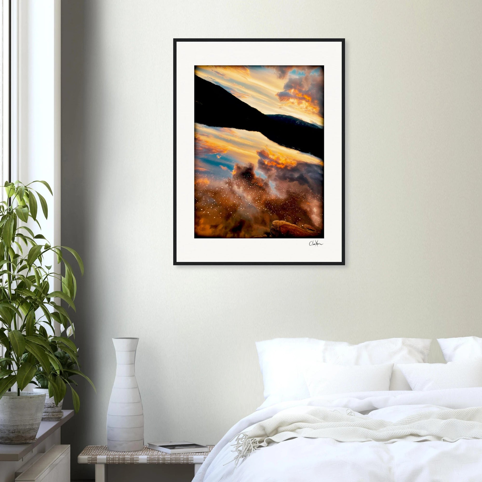 Cosmic Reflections Framed print 13x18 cm / 5x7″ White frame 5