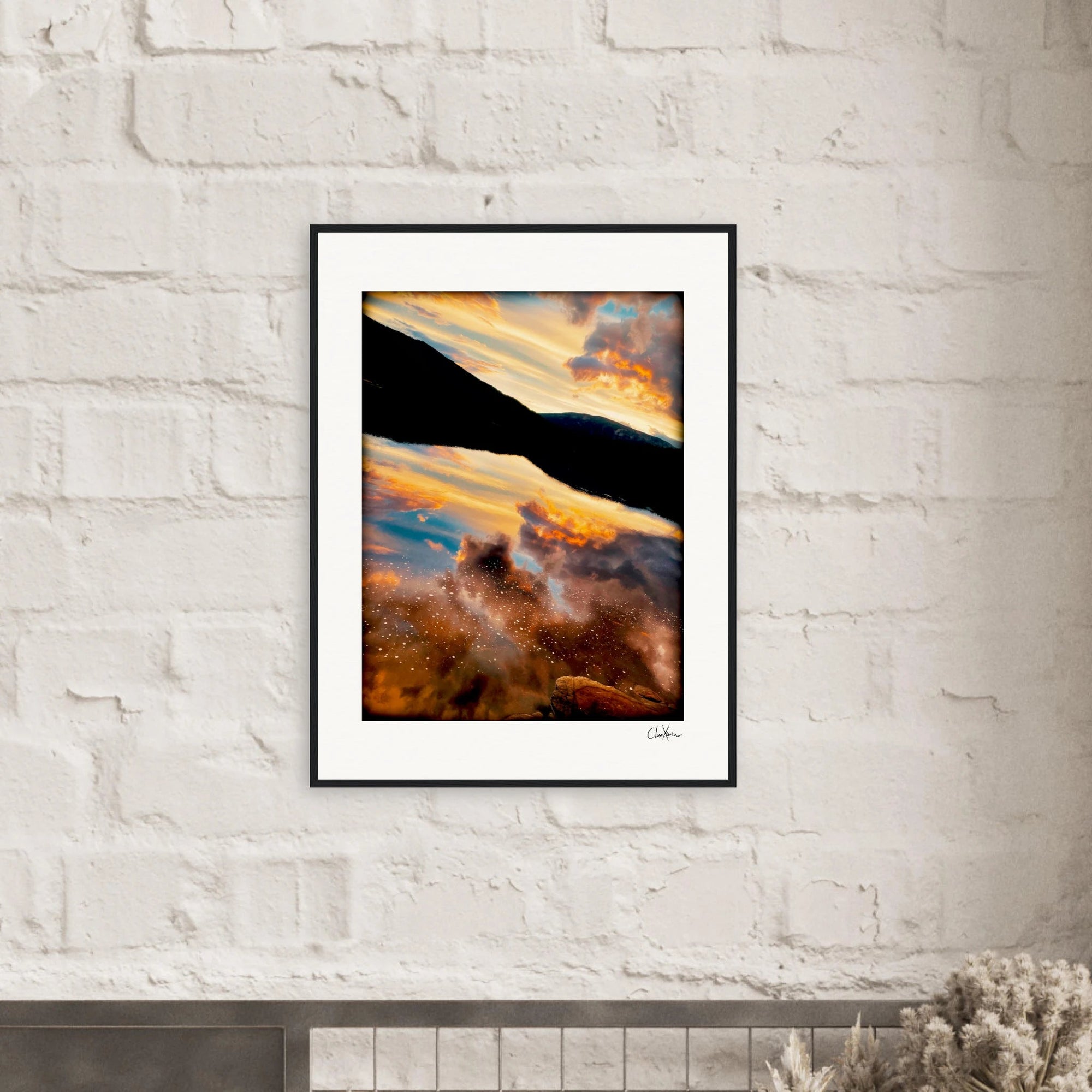 Cosmic Reflections Framed print 13x18 cm / 5x7″ White frame 2