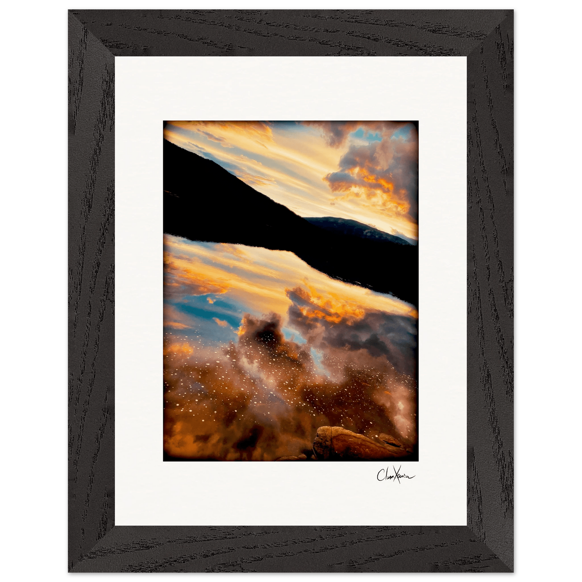 Cosmic Reflections Framed print 15x20 cm / 6x8″ Black frame 38