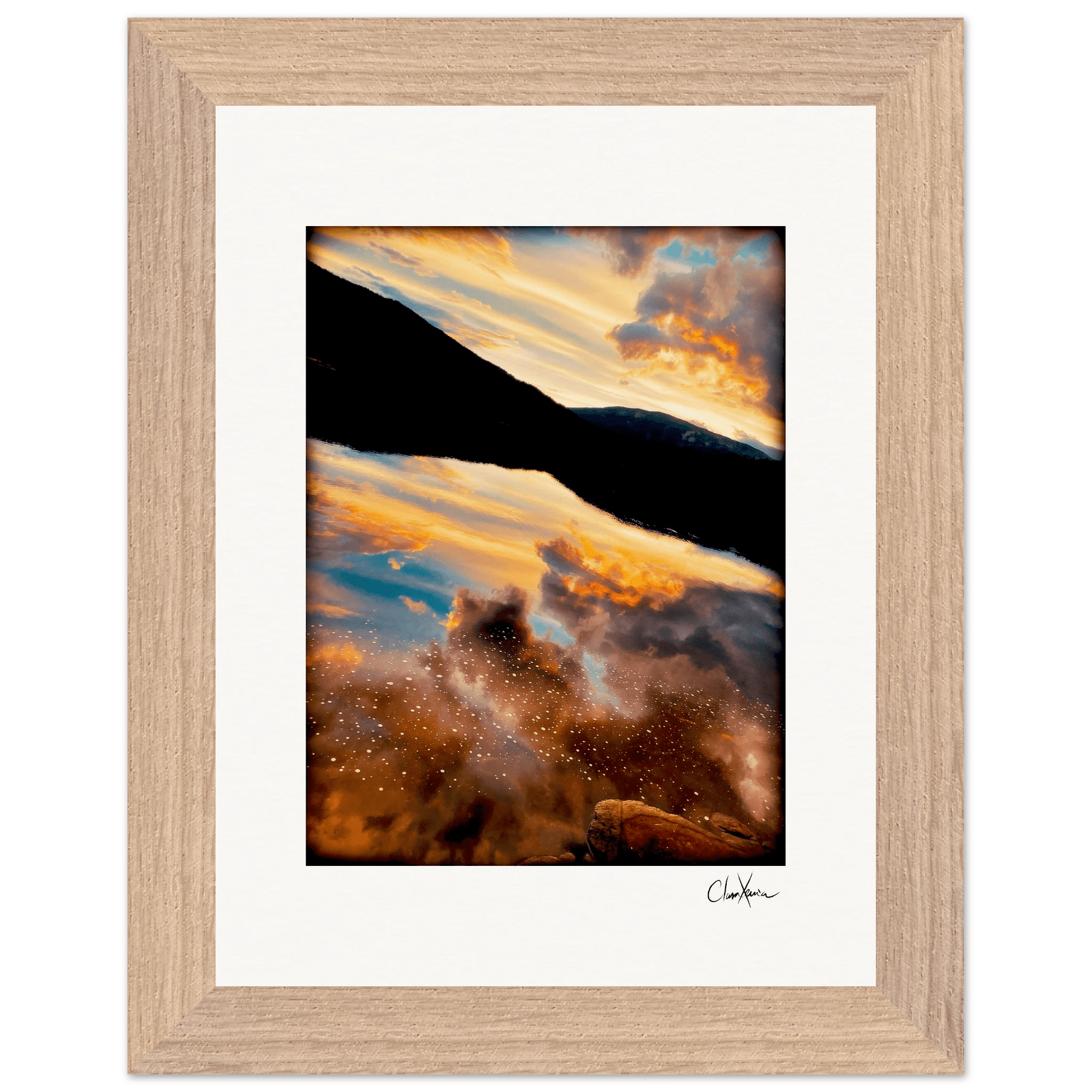 Cosmic Reflections Framed print 15x20 cm / 6x8″ Wood frame 31