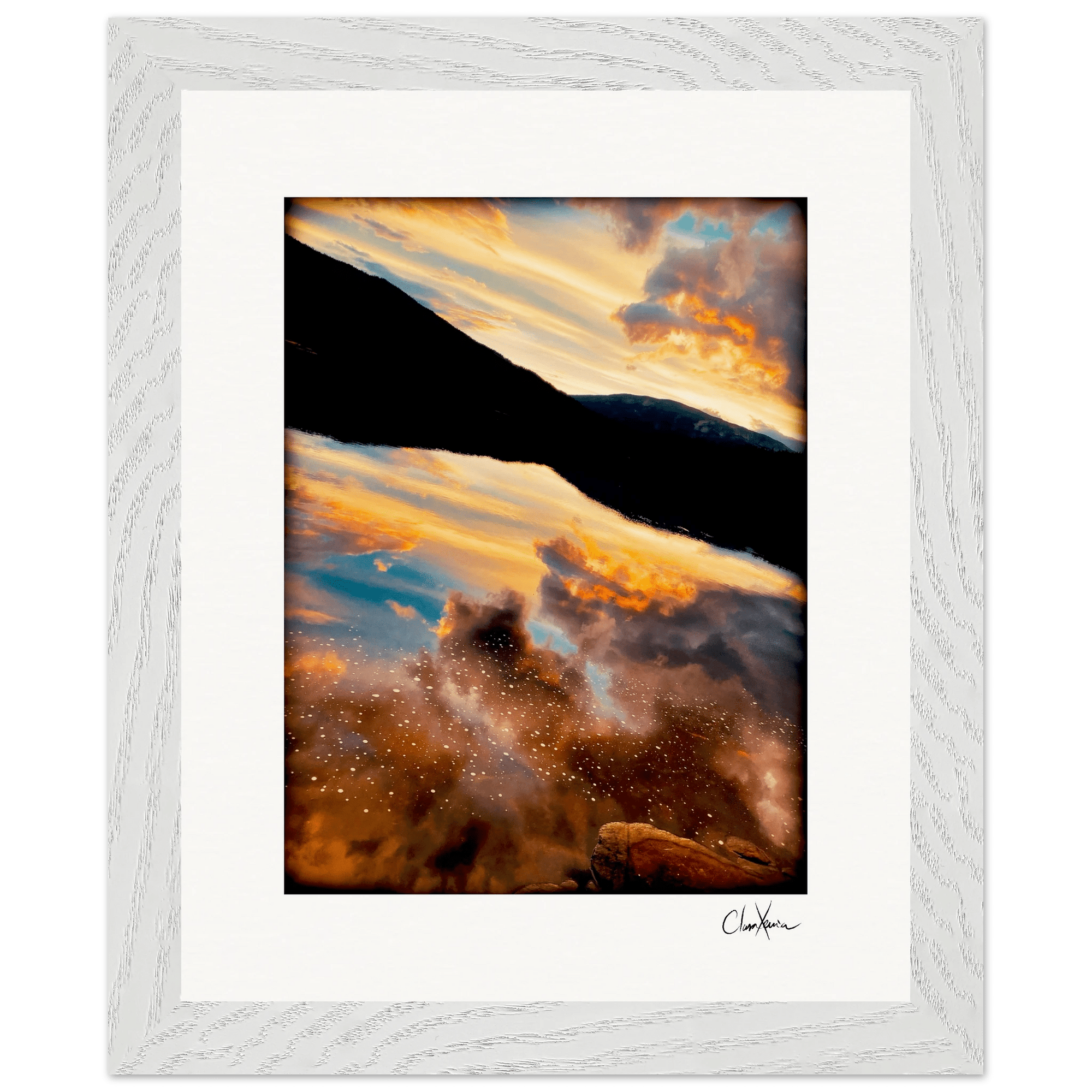 Cosmic Reflections Framed print 20x25 cm / 8x10″ White frame 10