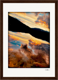 Cosmic Reflections Framed print 21x29.7 cm / 8x12" Dark wood frame 45
