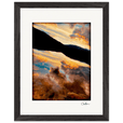 Cosmic Reflections Framed print 27x35 cm / 11x14″ Black frame 37