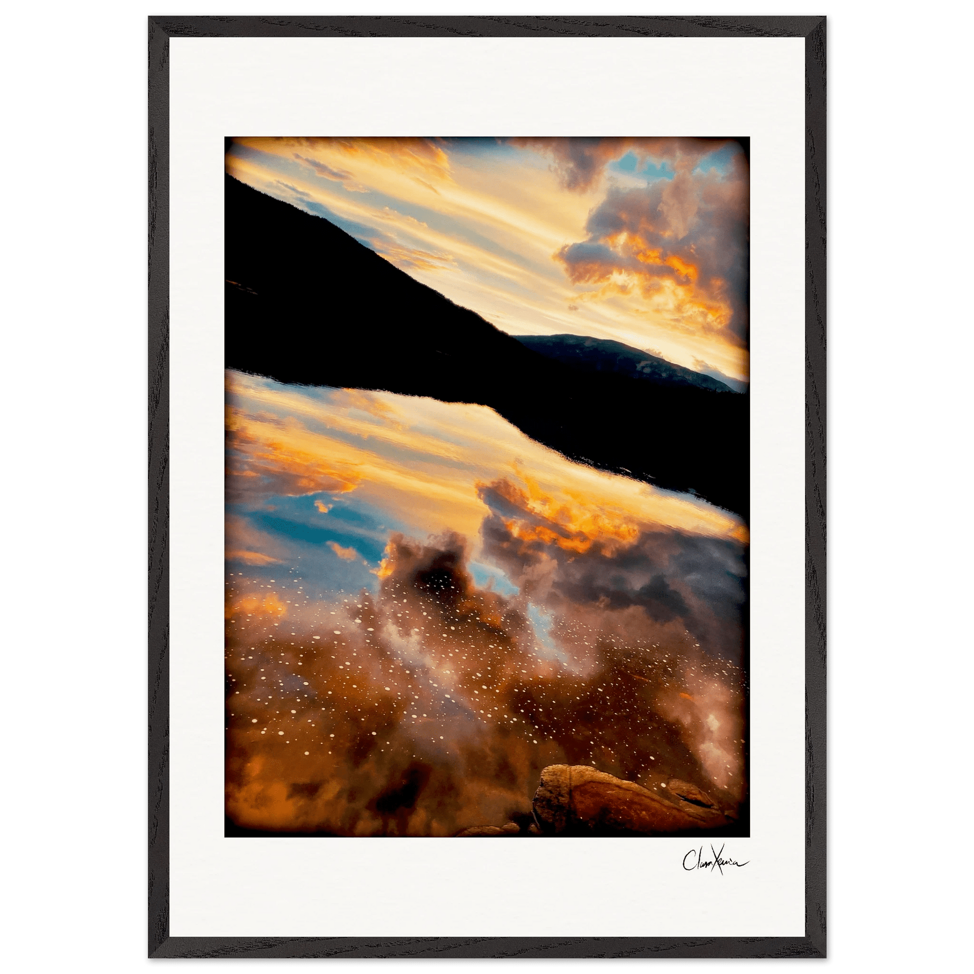 Cosmic Reflections Framed print A1 (59.4 x 84.1 cm) Black frame 43