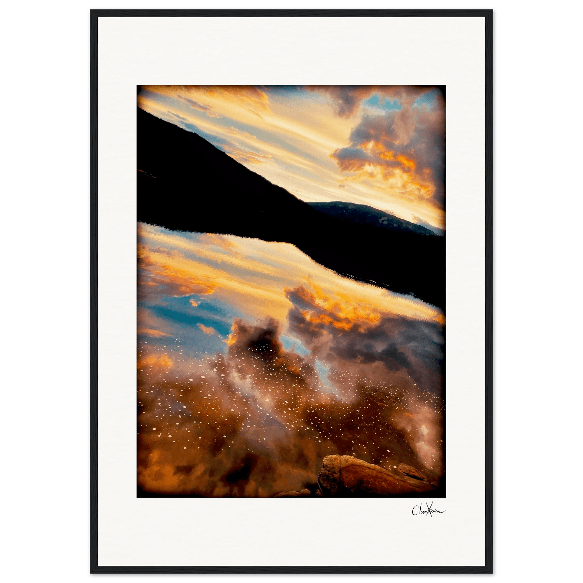 Cosmic Reflections Framed print A1 (59.4 x 84.1 cm) Black frame 60