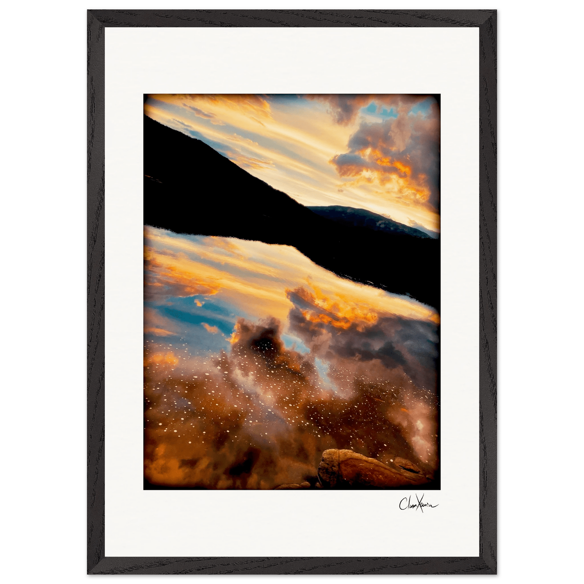 Cosmic Reflections Framed print A2 (42 x 59.4 cm) Black frame 34