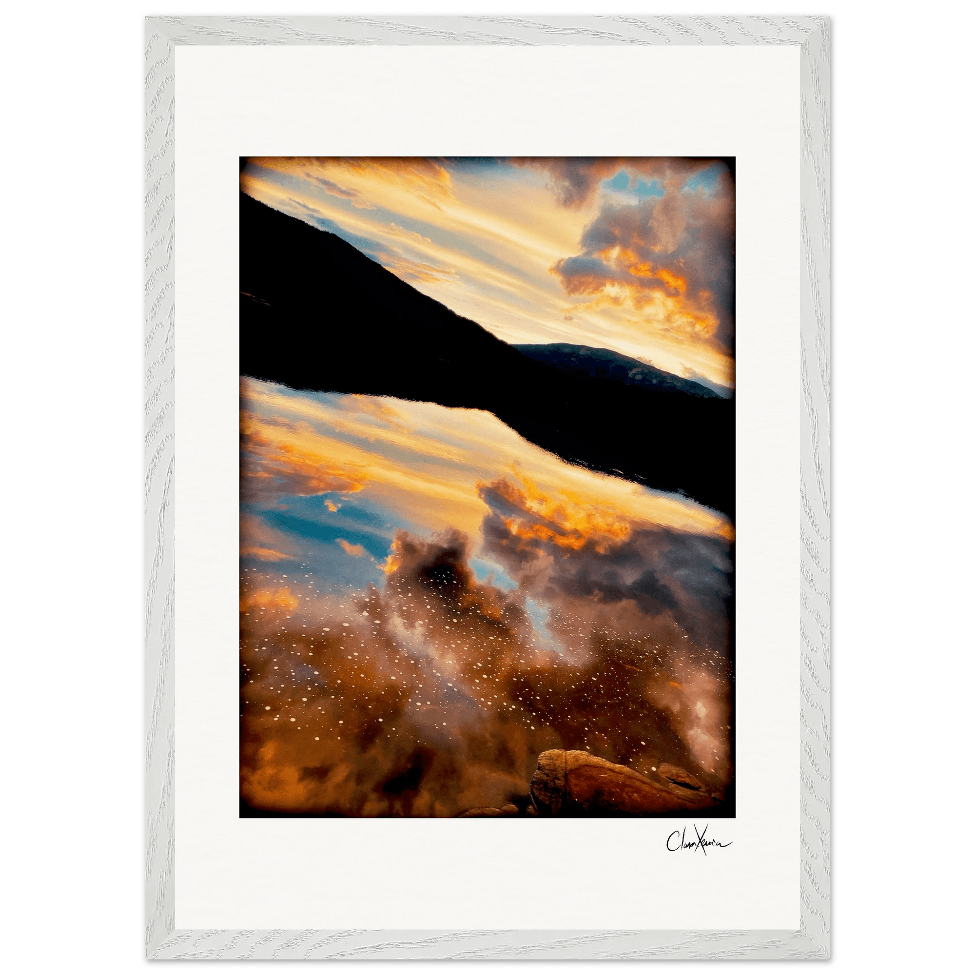 Cosmic Reflections Framed print A2 (42 x 59.4 cm) White frame 16