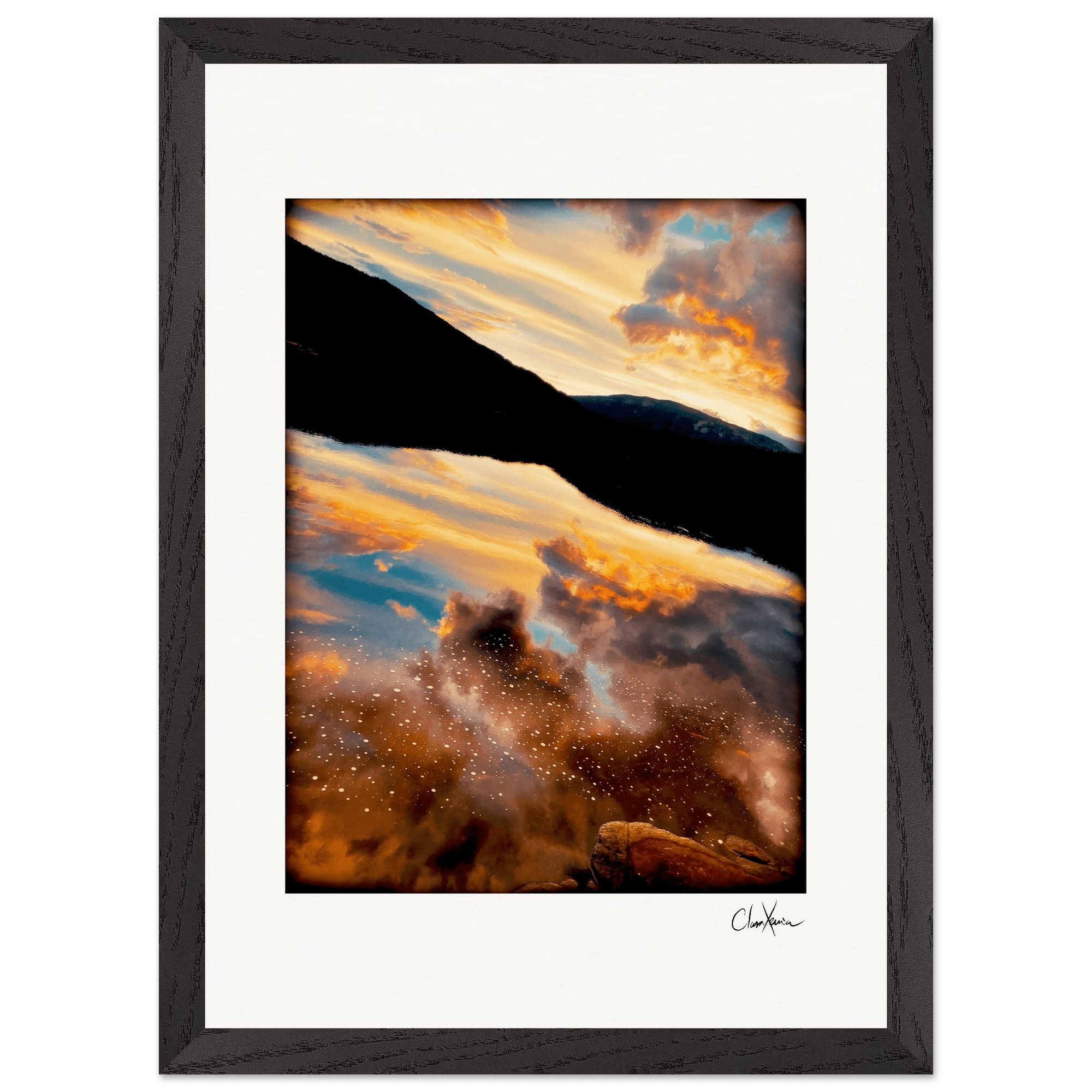 Cosmic Reflections Framed print A3 (29.7 x 42 cm) Black frame 41