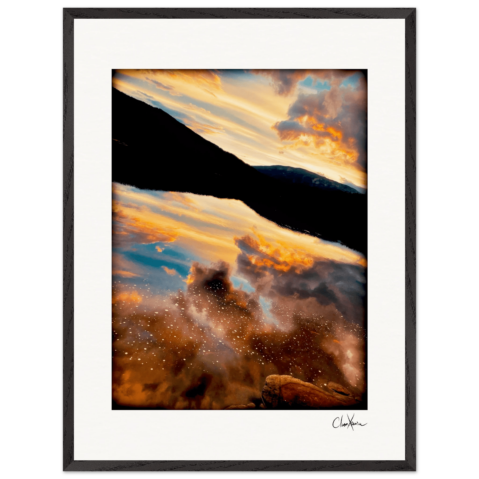 Cosmic Reflections Framed print A3 (29.7 x 42 cm) Black frame 42