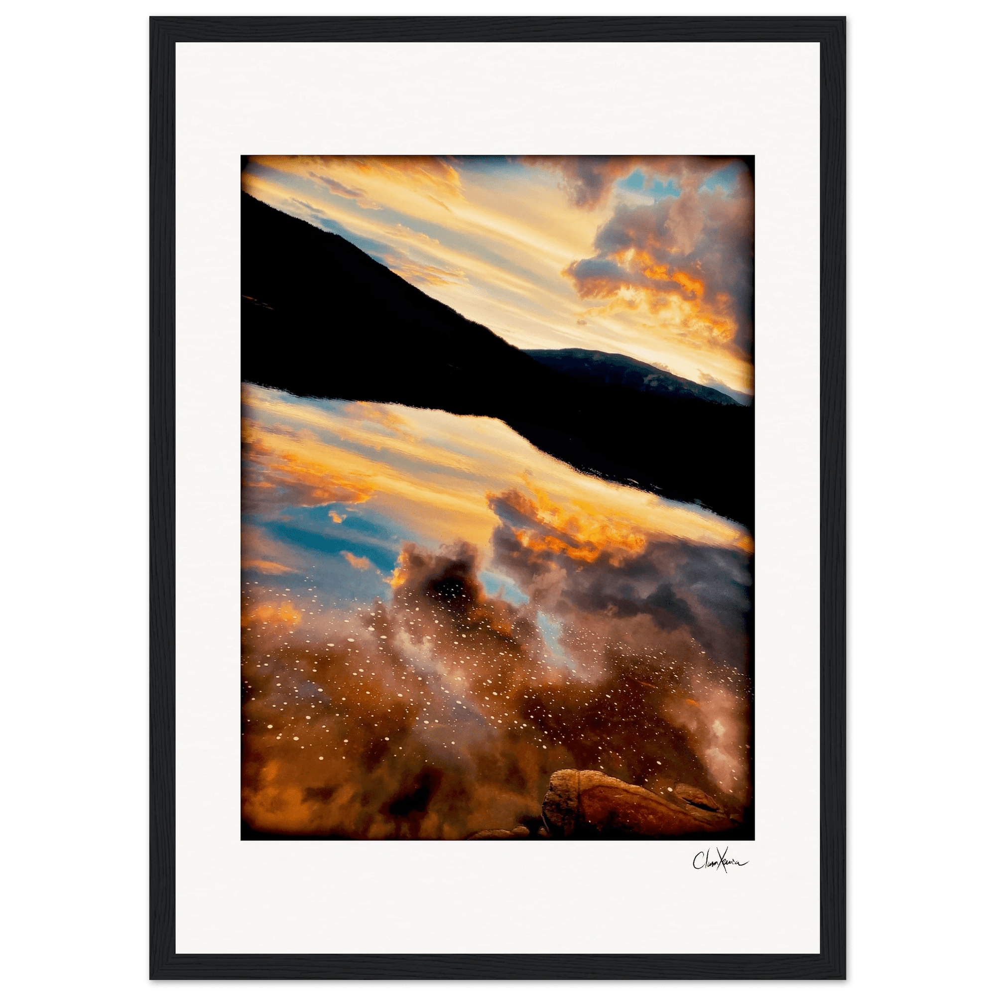 Cosmic Reflections Framed print A3 (29.7 x 42 cm) Black frame 58