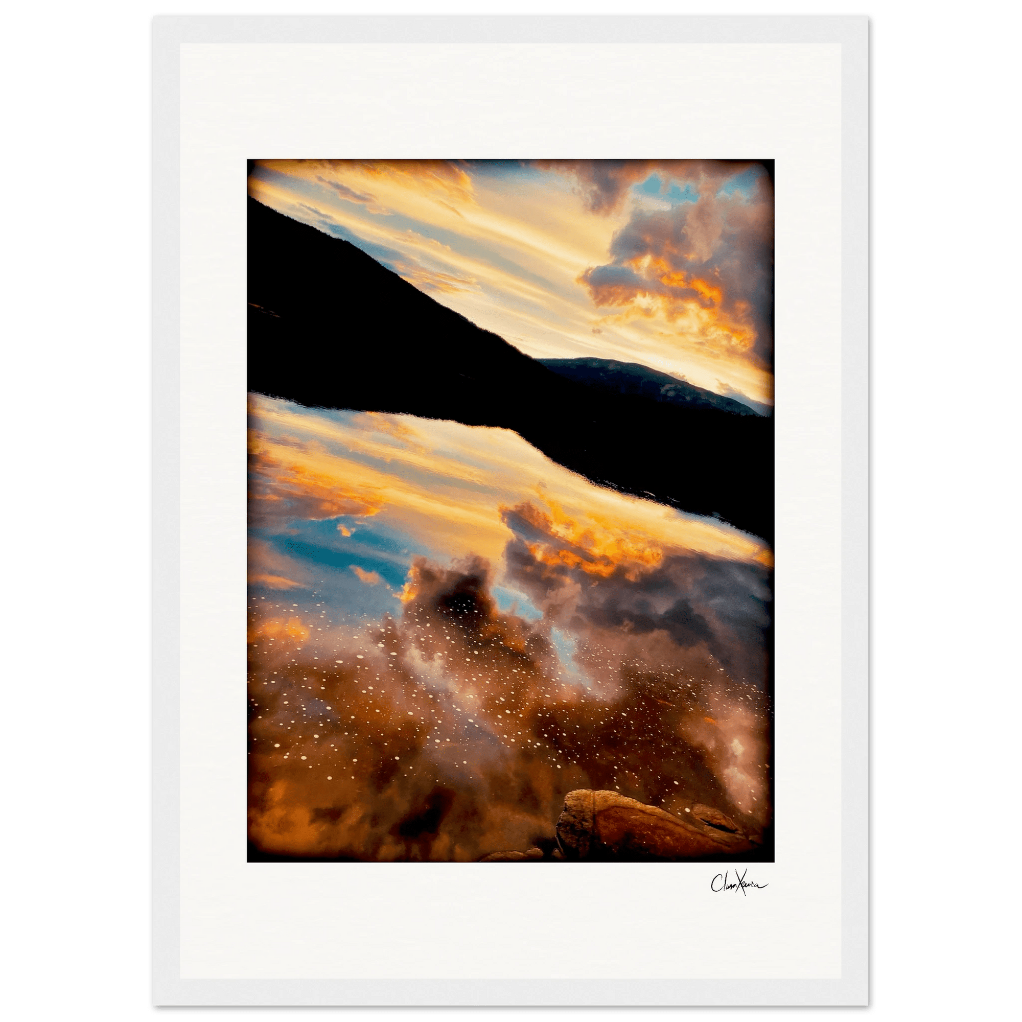 Cosmic Reflections Framed print A3 (29.7 x 42 cm) White frame 17
