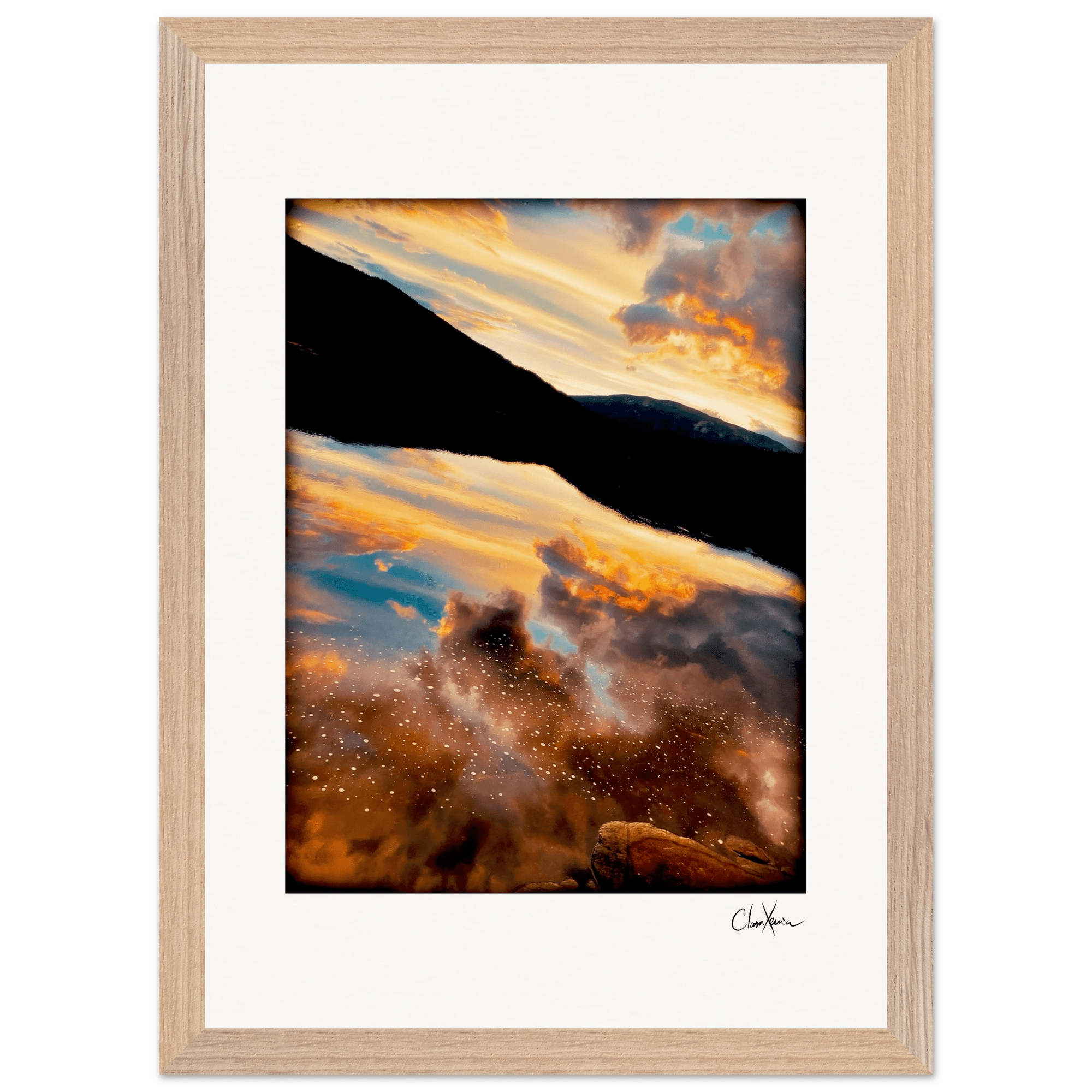 Cosmic Reflections Framed print A3 (29.7 x 42 cm) Wood frame 32