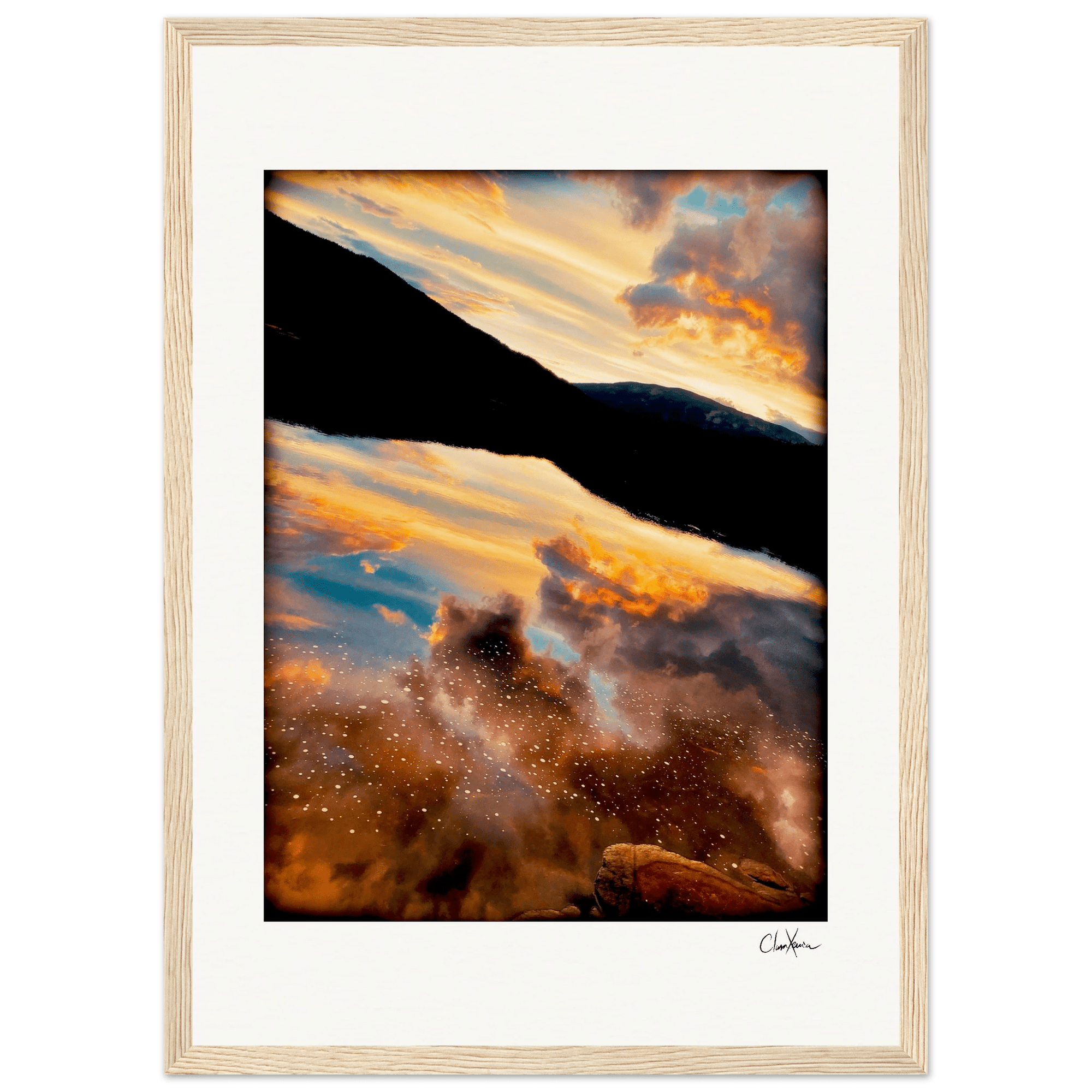 Cosmic Reflections Framed print A3 (29.7 x 42 cm) Wood frame 21