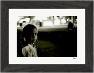Cuba Girl Framed print 13x18 cm / 5x7″ Black frame 40
