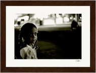 Cuba Girl Framed print 13x18 cm / 5x7″ Dark wood frame 41