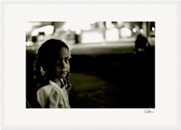 Cuba Girl Framed print 20x25 cm / 8x10″ Dark wood frame 16