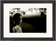 Cuba Girl Framed print 21x29.7 cm / 8x12" Black frame 43
