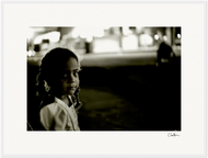 Cuba Girl Framed print 21x29.7 cm / 8x12" Dark wood frame 20
