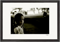 Cuba Girl Framed print 30x45 cm / 12x18″ Black frame 48