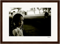 Cuba Girl Framed print 40x50 cm / 16x20″ Dark wood frame 44