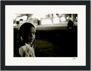 Cuba Girl Framed print 50x70 cm / 20x28″ Dark wood frame 60