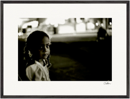 Cuba Girl Framed print 60x80 cm / 24x32″ Black frame 54