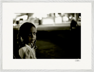 Cuba Girl Framed print 60x80 cm / 24x32″ White frame 20