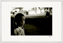 Cuba Girl Framed print 60x90 cm / 24x36″ White frame 21