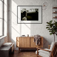 Cuba Girl, fine art photography by ClaraXenia. Framed print 70x100 cm / 28x40″ Black frame in interior